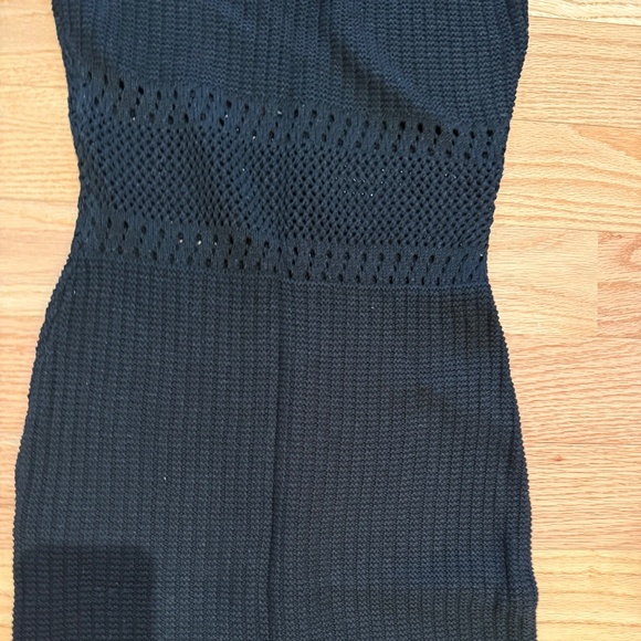 Lulus Strolls In The Sand Black Crochet Midi Swim Cover-up - Size XS - Picture 2 of 3